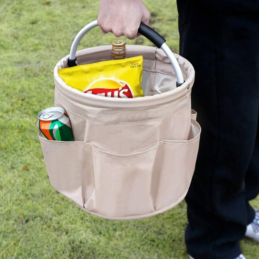 Portable Outdoor Pet Picnic Bag, Foldable Cat And Dog Snack Storage Wear-Resistant Bag, Toiletry Bag - Multicolor - View 1