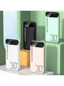 Nguồn điện di động sạc nhanh 30000mAh, pin dự phòng dung lượng cao với màn hình hiển thị kỹ thuật số, 1 cổng USB-C/2 cổng USB, đầu ra kép, nhẹ và nhỏ gọn, phù hợp cho văn phòng, du lịch, nhà cửa, hoạt động ngoài trời, phát trực tiếp, quà tặng hoàn hảo, trạm sạc ngoài trời, thiết kế thiết bị thời trang, bộ sạc dung lượng cao, quà tặng tốt nghiệp, ngày lễ tưởng niệm, khởi đầu mùa hè. - màu đen - Xem 4