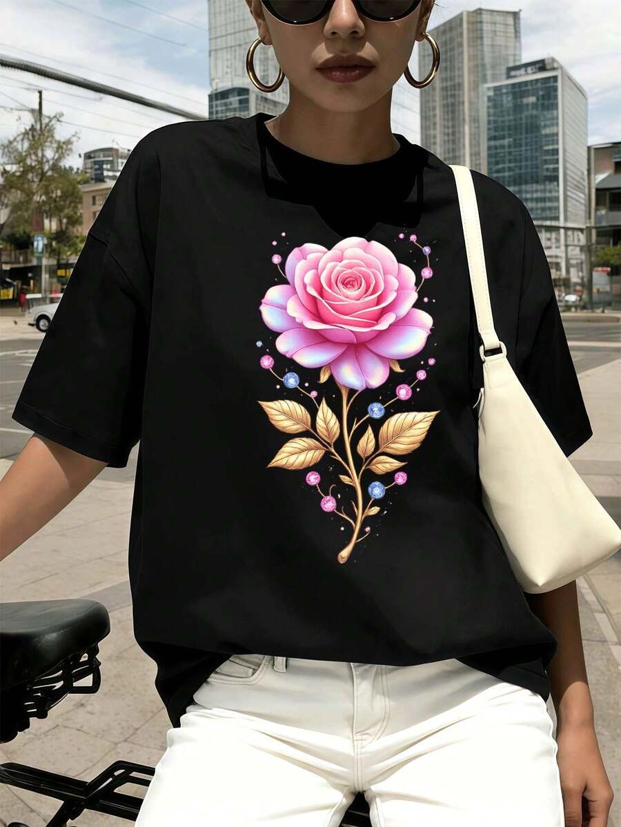 Women T-Shirts - Black - View 1