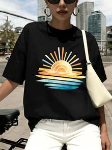 Women T-Shirts - Black - View 1