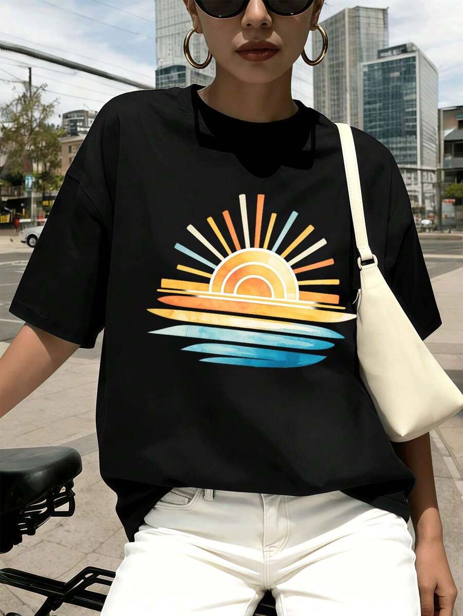 Women T-Shirts - Black - View 1