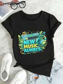Women T-Shirts - Black - View 2