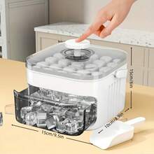 Dễ dàng lấy đá chỉ với một nút nhấn: Không cần vặn, đập hay ngâm! Chỉ cần nhấn nút và tất cả 48 viên đá sẽ bật ra trong vài giây, sạch sẽ và gọn gàng. Đồ dùng gia đình / Đồ dùng nhà bếp / Khuôn làm kem / Khay làm đá - Xem 7