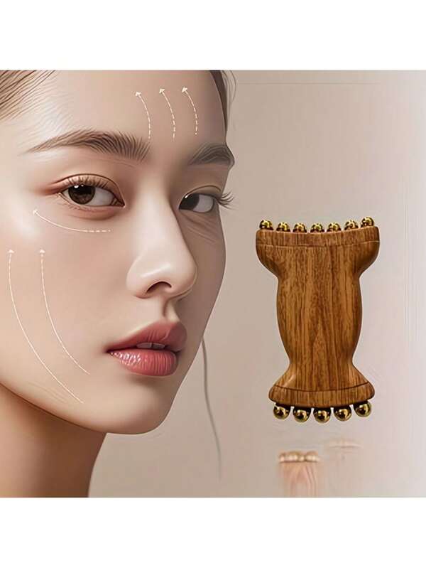 1pc Professional Face & Neck Massager, Ergonomic Design, Deep Tissue Massage, Facial & Muscle Massager, Batteryless, Deep Tissue Massager, Body Massage Tool, Massage Roller, Ideal Gift For Muscle Massage, Suitable For Daily Use, Provides Full-Body Relaxation, Stress Relief, Comfort Enhancement, Combines Scalp Massage And Facial Massage Functions.