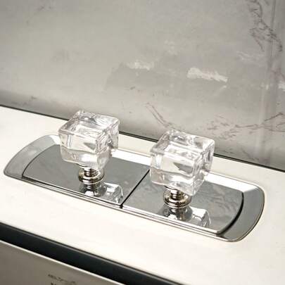 New Waterproof Faux Toilet Flush Button, Toilet Tank Button