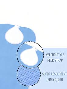 Yếm ăn điều chỉnh được cho người lớn, yếm đa năng tiện dụng, phù hợp cho người già, người khuyết tật, kiểu dáng túi được nâng cấp, thích hợp cho viện dưỡng lão và các dịp khác. - Kiểu túi - Xem 4