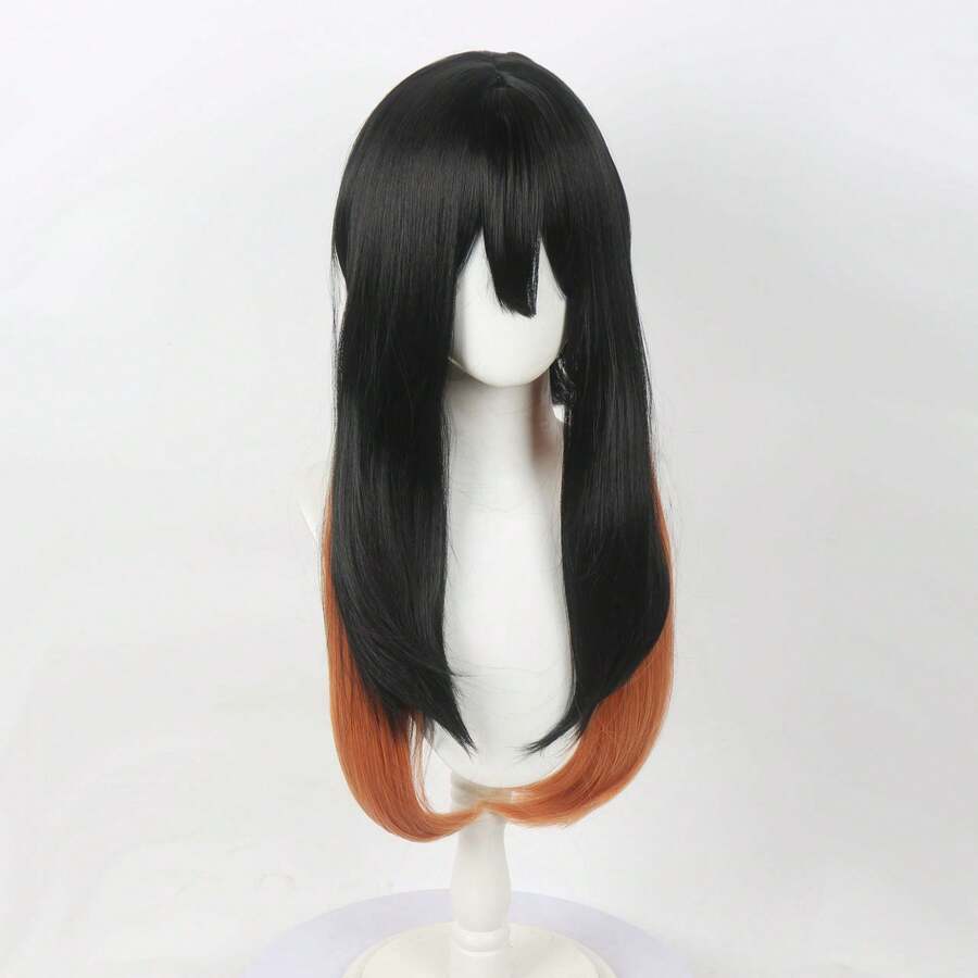 Yama Ammo Cosplay Wig, Gradient Color Long Wig With Realistic Scalp, Heat Resistant Fiber