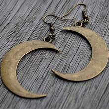 1 Pair Unique Retro-Inspired Crescent Moon Dangle Earrings - Embracing Gothic Punk Fashion With Dramatic Flair - Perfect Holiday Party Gift Or Accessory For Alternative Style Enthusiasts - Mặt trăng - Xem 10