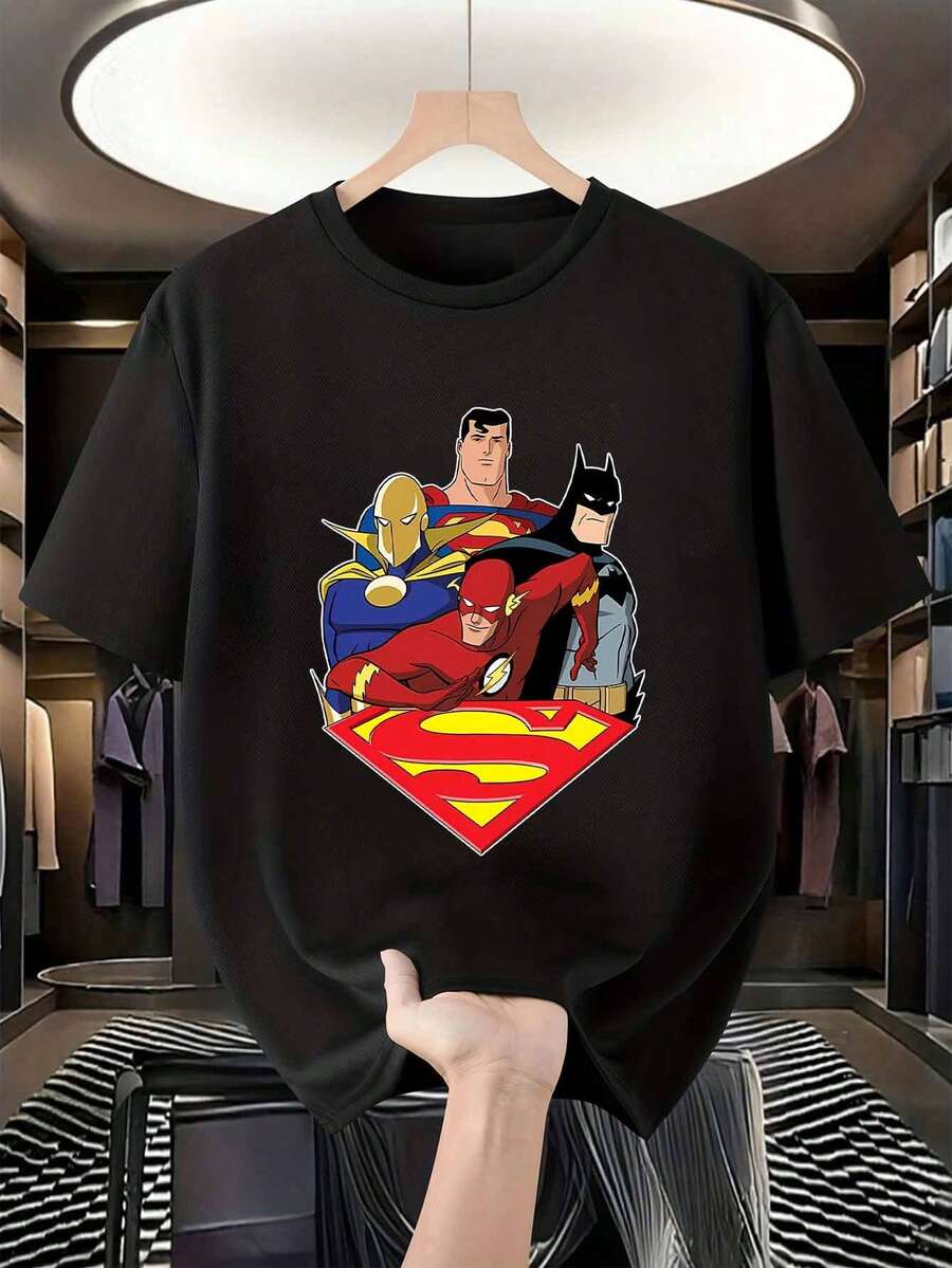 Warner Bros Men T-Shirts - 黑色 - 查看 1