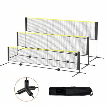 Uimoso 14ft Badminton Net Set Outdoor Portable Volleyball Pickleball Tennis Net