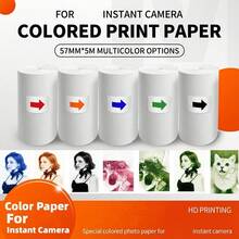 Color Thermal Printer Paper, Color Camera Paper, Replacement Photo Paper For Instant Cameras, Label Printer Replacement Refills, Clear Photos, Suitable For All Instant Cameras And Label Printers - View 5