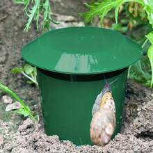 3/5 piezas Trampa reutilizable para caracoles y babosas, caja de captura de plástico fácil de usar para el patio, el jardín y la granja, efectiva contra los caracoles y las plagas del jardín, solución eficiente de control de plagas - trampa para babosas de jardín - Ver 4