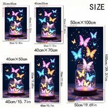 1 buc. Kit de pictură diamant cu peisaj floral și fluturi, artă decorativă perfectă cu set de instrumente, cadou de sărbători pentru mama - diamant rotund - Vizualizare 7