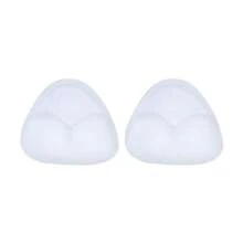 2片装可重复使用硅胶胸垫 - 隐形加厚丰胸垫，适用于文胸、比基尼和连衣裙，自然提拉胸部，无痕裸色/透明，适合日常穿着、派对和度假，无需粘合剂 - / - 查看 14