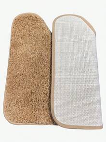 1pc Bathroom Toilet Floor Mat, Plush Bathroom Rug Carpet, Soft Comfortable Mat, Suitable For Bathroom Toilet U-Shaped Mat, Super Absorbent Anti-Slip, Machine Washable Christmas Decor Kitchen Rug - Camel - View 4