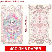 78pcs Tarot Card Set With Guidebook, Cute Pink Card Deck Combination, Holiday Gift, Fortune Telling Toy - Baby Pink - View 3