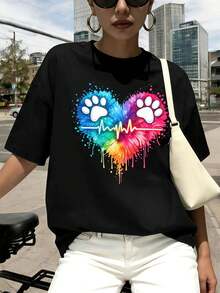 Women T-Shirts - Black - View 1