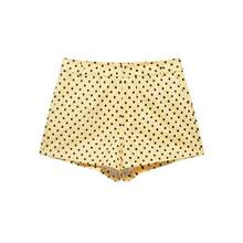 Conjunto de chaqueta de gasa con lunares y cordón ajustable + mini shorts a la moda - pantalones cortos amarillos - Ver 12