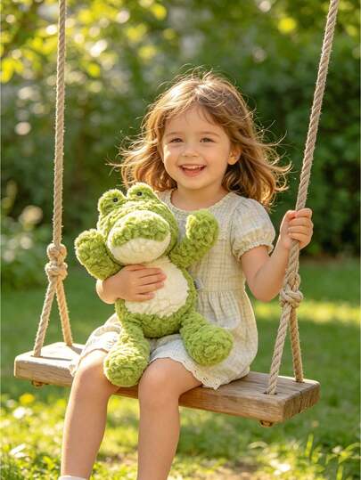 40CM/15.75Inch Green Crocodile Plush Toy, Super Soft Alligator Stuffed Animal, Cute Cuddly Plushie Pillow Cushion, Cozy Sofa Bedroom Living Room Decor, Ideal Birthday Easter Valentine's Day Thanksgiving Gift For Girls Boys & Animal Lovers