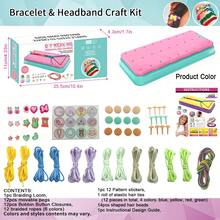 Friendship Bracelet Making Kit - Girls Handmade Jewelry Craft Set, DIY Macrame Braiding Kit With Friendship Bracelet Weaving Tools. Complete Handicraft Material Set Includes Creative Sticker Bracelets, DIY Beaded Chains And Beginner Jewelry Making Supplies. Suitable As Birthday Gift, Holiday Gift - Multicolor - View 14