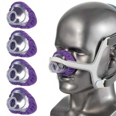 4 Pack  CPAP Mask Liners Compate Wit N20  Mask Cusions Reusable Mask Covers  Comt Purple