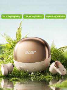 Acer OHR628PRO Mini Wireless Bluetooth Earbuds, 6.0 Flagship Chip For Faster Connection And More Stable Transmission, Audio-Video Sync, Compact Exquisite Design, Large Speaker With ENC Noise Cancellation For Calls, Anti-Touch Operation - View 2