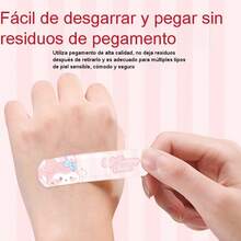 20pcs/Box Cartoon Bandages, Breathable Waterproof 20pcs Portable Home Use Cute Paw Print Adhesive Bandages - A - View 1