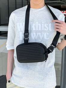 Unisex Box Bag, Mini Square Bag, Crossbody Bag, Molded Bag, Chest Bag, Waist Bag - Multicolor - View 4