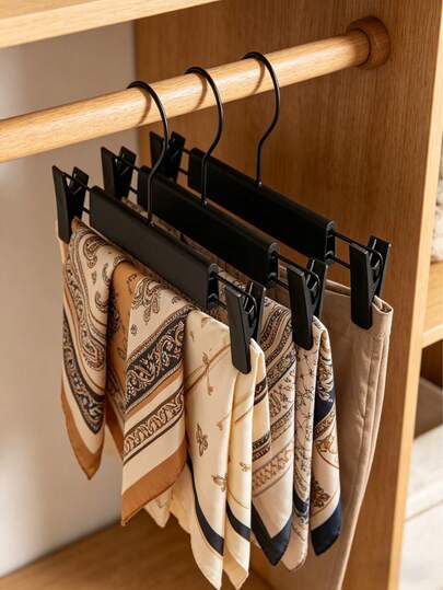 Heavy-Duty Pant Hangers With Clips, Black Finish With Smooth Edges,Trouser Hangers For Closet,Skirt Hangers With Non-Slip Clips, Pants Hangers With Clips,Trouser Hangers For Closet,Clip Hangers For Pants & Skirts,Protects Garments From Snags And Scratches, Adjustable Clip Position For Different Waist Sizes, Great For Storing Denim, Dress Pants, And Bed Linen, Sturdy Hooks For Secure Hanging, A Must-Have Closet Organization Tool For Any Home, Christmas, Halloween, Easter, Holiday Season Gift