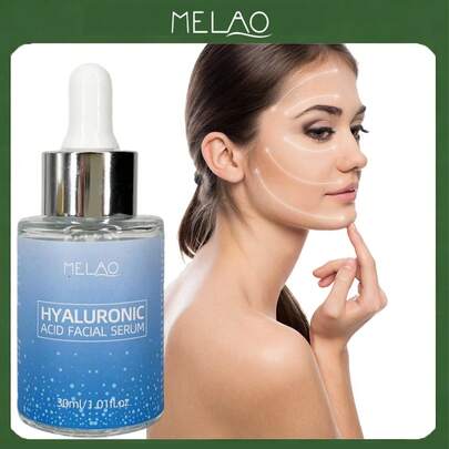  Hyaluronic Acid Face Serum, MELAO Anti Aging Serum With Niacinamide, Vitamin C, Retinol & Peptides, Reduces Wrinkles & Dark Spots, Brightens & Firms Skin, 30ml/1.01fl.Oz