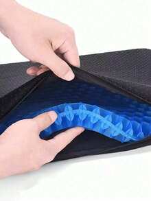 1 miếng đệm ngồi bằng gel, thích hợp cho việc ngồi lâu, dày 16 inch (khoảng 40cm) với hai lớp, đệm ngồi hình trứng thoáng mát, giúp giảm đau lưng, mông, xương chậu và xương cụt, phù hợp với ghế văn phòng, ghế xe hơi, xe lăn. - Đệm ngồi silicon - Xem 6