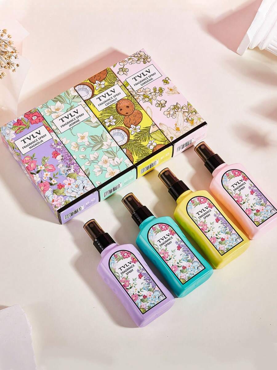 1瓶100毫升高端品牌梦幻香氛，共有四种香型可选：百合、依兰、茉莉和椰子。室内外空气清新剂，织物及房间香氛喷雾，持久留香，适用于家居、衣橱、汽车；空气清新剂，持久留香织物及肌肤香氛喷雾，适用于衣物、床上用品、室内装饰；持久清新。 - 100ml - 查看 1