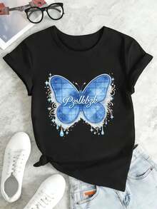 Women T-Shirts - Black - View 2