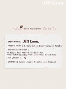 jill leen 9-Color Eyeshadow Palette, Basic Cosmetics - 902 - View 7