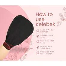 Kese Body Exfoliating Scrub Peel Turkish Bath Hamam Glove Spa Cellilute Remover Mitt Kelebek Fast Shipment From Nj - Negro 2 Unidades Brutas - Ver 5