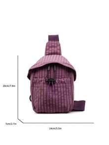 TIANDINGYU Damen Mode Umhängetasche, lässige karierte Umhängetasche, mini süße Handytasche für Studenten und Pendler, Outdoor Sport Brusttasche, Urlaubsgeschenk - Verschiedenfarbig - Übersicht 4