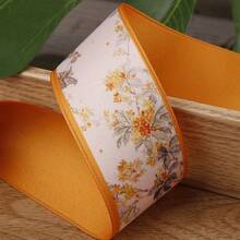 Double-Sided Printed Woven Ribbon DIY Bow Handmade Hair Accessories Clothing Trim Satin Ribbon Gift Flower Ribbon - Multicolor - View 12