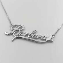 1 buc colier personalizat din oțel inoxidabil cu panglică de inimă, colier cu pandantiv personalizat de înaltă calitate cu placă de nume din aur, cadou de bijuterii popular pentru femei, cadou de Ziua Îndrăgostiților, cadou pentru cupluri, cadou de bijuterii personalizate, cadou de Ziua Mamei - Multicolor - Vizualizare 6