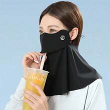 UPF 50+ Sun Protection, Moisturizing, All-Around Neck Guard Face Mask With Drinking Hole. Made Of Breathable Ice Silk Fabric, Effectively Blocks UV Rays And Provides Comfortable Eye Protection. Suitable For Cycling, Driving And Outdoor Activities, Essential For Hot Summer Days. - Multicolor - View 6