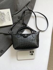 A Lightweight And Compact Minimalist-Style Ladies Crossbody Bag, A New Bag For 2026. - Black - View 10