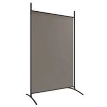 vidaXL 2-Panel Folding Screen, Room Divider, Partition, Dressing Room, Privacy Screen, Spanish Screen, Living Room, Bedroom, Anthracite, 348x180cm, Fabric - Xám than - Xem 4