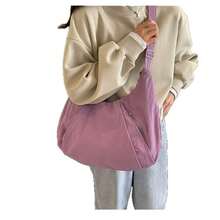 1 pezzo Borsa a spalla da donna, casual e versatile, leggera per pendolarismo. Materiale in nylon durevole, design leggero ad alta capacità, adatta per pendolarismo, uscite casual, viaggi. Articolo di moda essenziale per le donne. Regalo perfetto per Natale, compleanno - singolo articolo - Visualizzare 10