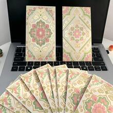 2/5/10pcs Vintage Pattern Gold Foil Embossed Red Envelopes, Embossed Red Packet Bags, Birthday, Wedding, New Year Red Envelopes, Spring Festival Holiday Red Envelopes, Lucky Money Storage Red Envelopes, Also Used For Card Storage, Ticket Storage, Decorative Ornaments, Surprise Gifts, Suitable For Back To School Season, Teacher Gifts, Birthday/Holiday Gifts, Office Accessories, Desk Storage, Photo Album Storage, Art Supplies, School Supplies, Student Stationery, Scrapbook Supplies, Office Decor - B - View 2