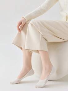 2/5/10双装女士多色透气网眼隐形船袜，情侣/家庭亲子装，高弹力，抗菌防臭，柔软舒适，四季皆宜，针织透气面料，简约风格，居家、通勤、聚会、度假、节日礼物 - 彩色 - 查看 6