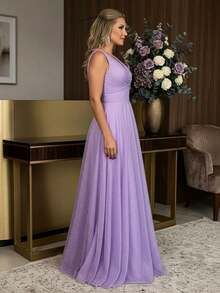 Women Prom & Evening Dresses - Lilac Purple - View 6