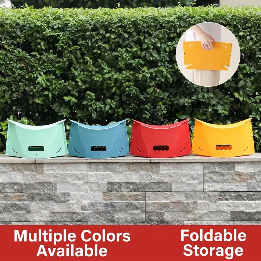 Outdoor Multifunctional Folding Stool, Suitable For Camping, Fishing, Travel And Queuing - Multicolor - View 1
