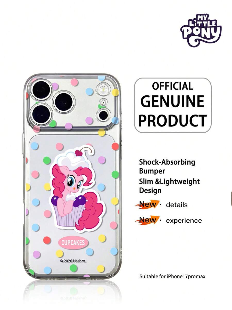 MY LITTLE PONY 官方正品卡通少女手机壳，节日礼物，适用于三星Galaxy系列/苹果iPhone 17、17 Air、17 Pro、17 Pro Max、11、12、13、14、15、16 Pro、16 Pro Max、14 Plus、15 Plus、16 Plus、15 Pro Max、16 Pro、16 Pro Max、XR - 無色 - 查看 1