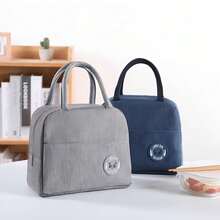 1pc Bear Pattern Insulated Lunch Bag - Portable, Handwashable, Durable, Essential For Camping/Picnic, Suitable For Camping Gear/Picnic Basket/Travel/Work - Multicolor - View 10