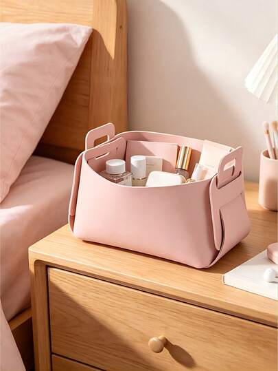 Hộp đựng đồ bằng da nhiều màu, kiểu dáng tối giản, hộp đựng đồ trên xe hơi, hộp đựng quà tặng, hộp đựng trang sức và cọ trang điểm, hộp đựng điều khiển từ xa phòng khách, hộp đựng đồ trên bàn làm việc.