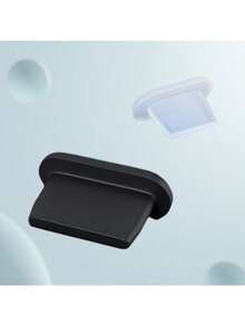 Tapón anti-polvo USB-C - Protector de polvo para smartphones y tabletas con USB-C, tapa de polvo de doble color negro y blanco, capa de cubierta suave y flexible para protección contra el polvo, resistente a los arañazos, compatible con smartphones, cámaras, lectores electrónicos, tapón resistente a los arañazos, protección del dispositivo, ajuste ceñido, diseño minimalista, protección duradera, superficie lisa, cubierta del puerto, cuidado de pequeñas herramientas, accesorio tecnológico - A - Ver 6